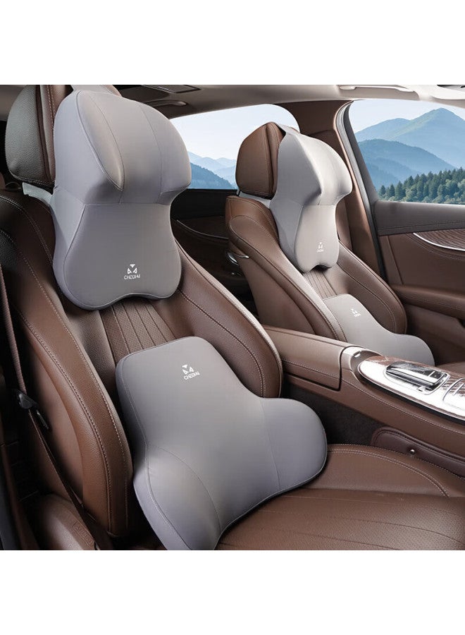 Bimll B Car Headrest, Aviation-grade Car Seat Neck Support Pillow, Car Memory Foam Cushion, Extra Large And Thick Versio