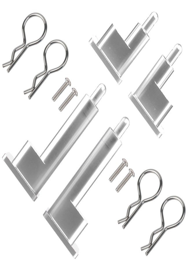 TOOMOD Super ClodBuster Aluminum Body Mounts Car Shell Fixing for Tamiya RC Car Super Clod Buster Upgrades Replace Parts (Silvery) - Image 2