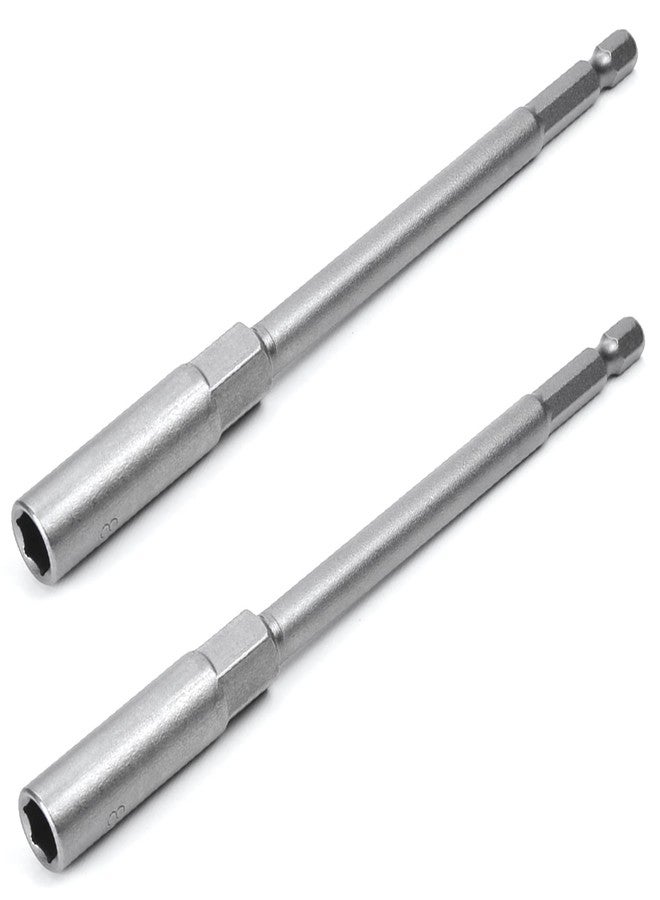 اتول مارت حامل لقمة الحفر السريع التغيير من يو تول مارت، قطعتان، بقطر سداسي 1/4 بوصة، بطول 150 مم، بدون مغناطيس، مناسب للمثقاب اللاسلكي ومفك البراغي، والمثقاب الكهربائي ومفك البراغي - Image 1