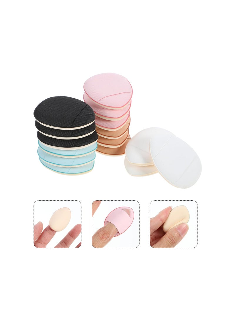 BEAUTY PLUS 10 قطع وسائد هوائية لراحة الأصابع، إسفنجات مكياج أصابع BB، كرات تجميل صغيرة ناعمة، مثالية للأساس، وسادة BB، كريم، خافي العيوب - Image 3