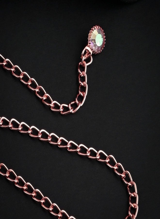 VAMA Rose Gold Waist Hip Belly Body Chain Belt Kamarchain Karddhani Kamar bandh Saree Vaddanam Kamarband for Girls & Women - Image 4