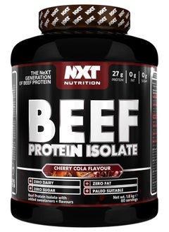 NXT Nutrition Beef Protein Isolate Zero Dairy  Cherry Cola,  Flavour 60 Servings 1800g 