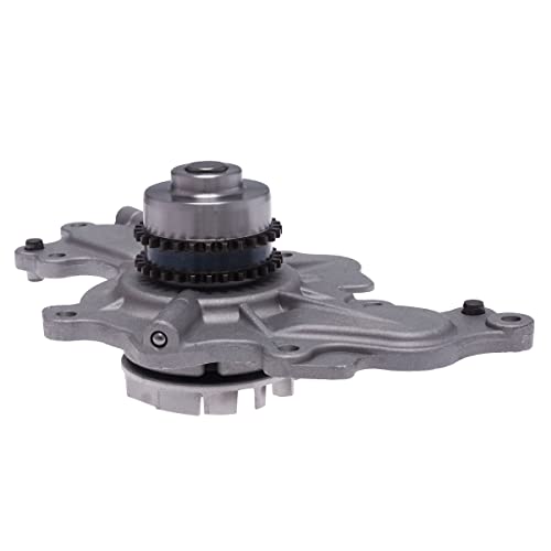 AUQDD AW6348 Water Pump Kit (W/Double-Row Sprocket;For 3.5L/3.7L) Fit For 2012-2018 Ford Edge Flex Explorer Taurus /2013-2016 Lincoln MKS MKZ,12-18 MKT MKX (Replace # 252-955 19326227 AA5Z8501C) - Image 5