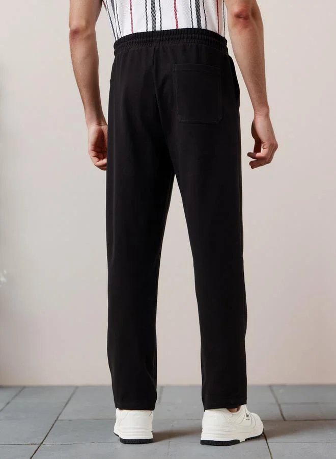 Splash FAV Straight Fit Pants with Drawstring Closure, Pocket and Flexicomfort Waistband