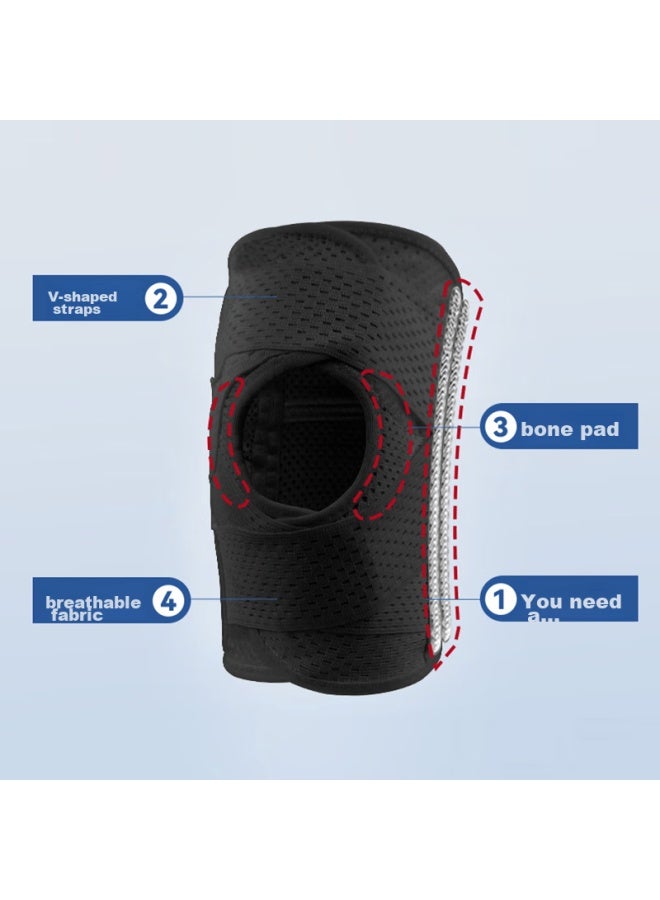 Chidong Meniscus Injury Knee Brace For Running, Cycling, Badminton, Arthritis, Uni Patellar Strap Support, Single Piece M Size - Image 4