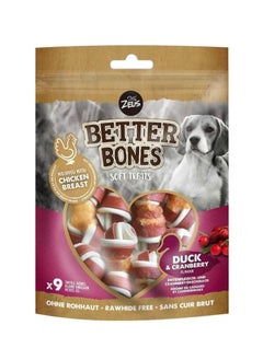 Zeus Better Bones Duck and Cherry Wrap Bones soft treats  - Image 1