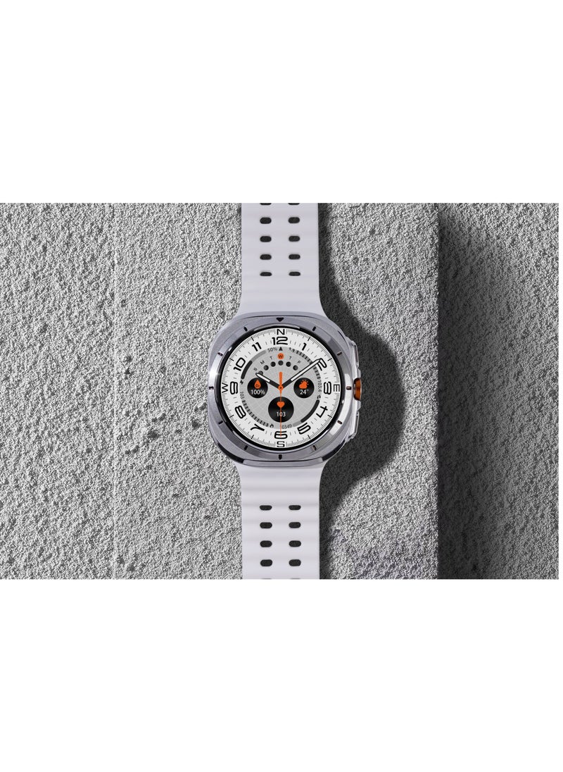 Generic - For Samsung Galaxy Watch 7 Ultra GPS NFC Compass Smart Watch, Outdoor Sport Man AMOLED 466*466 Galaxy Watch 6 Upgraded Smartwatch(White) - Image 1