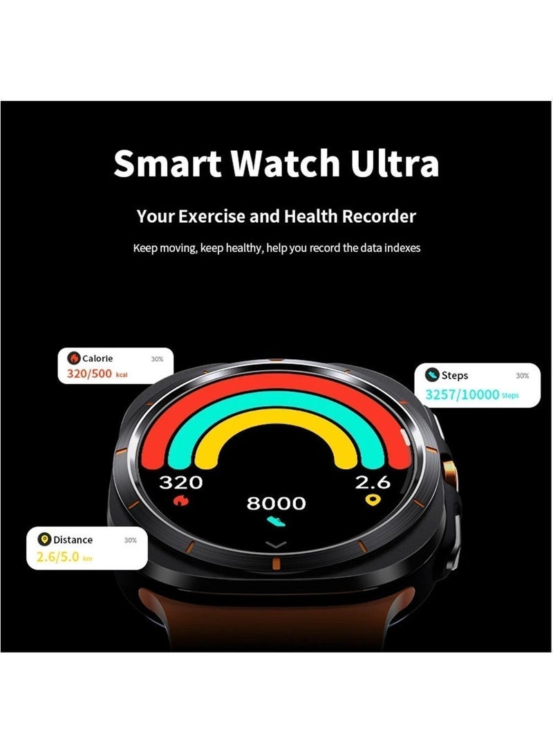 Smartwatch for Men and Women, 1.45" Screen with Heart Rate Monitor, Oximeter (SpO₂), Pedometer, Sleep Monitor, IP68 Waterproof Smart Watch for Android and iOS (White) - Image 3