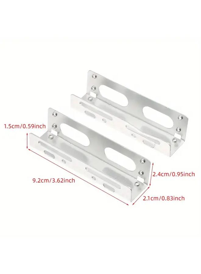 2Pcs 3 5 To 5 25 Inch Drive Bay Bracket For SSD HDD Desktop Storage Expansion - Image 3