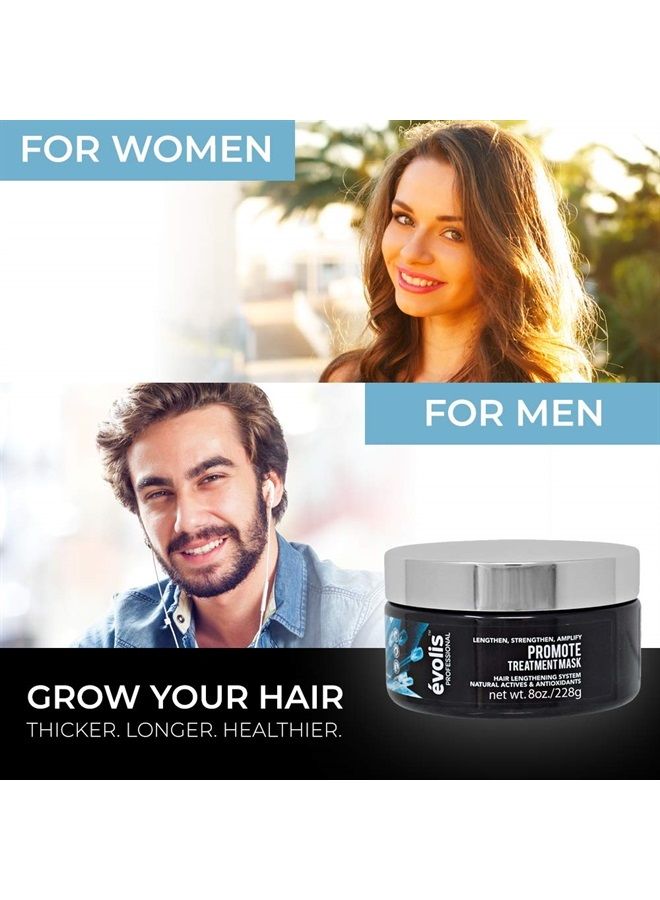 evolis évolis PROMOTE Mask | Hair Strengthening Conditioning Mask | Promotes Stronger Lengths and Smooths Hair | Sulfate Free | Color Safe | Hair Fortifying Mask for Dry, Damaged Hair (8.5 fl oz) - Image 5