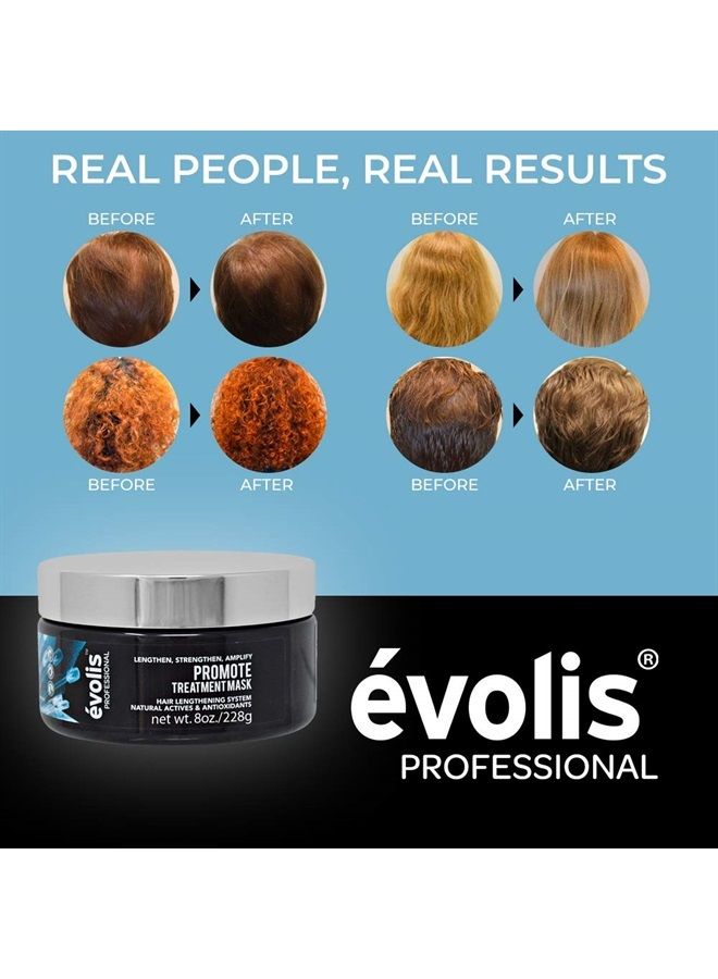 evolis évolis PROMOTE Mask | Hair Strengthening Conditioning Mask | Promotes Stronger Lengths and Smooths Hair | Sulfate Free | Color Safe | Hair Fortifying Mask for Dry, Damaged Hair (8.5 fl oz) - Image 4