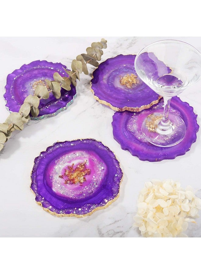 AmigozZ(Size 4.2inch/11cm) Resin Coaster Moulds,Silicone Moulds for Resin Casting,Silicone Agate Coaster Moulds for Making Resin Geode,Agate Slice Coasters,Cup Mats,Home Decoration-(1pc) - Image 4