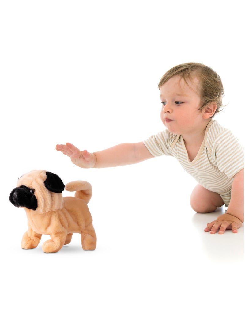 PUGS AT PLAY Pugs At Play Walking Pug 6.5-Inches, Battery Operated | Interactive Plush Toy  - Image 5