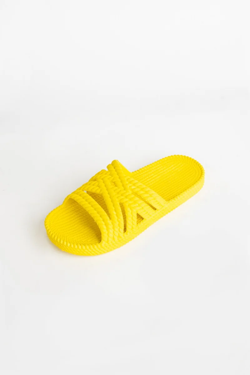 Pembe Potin Pink Potin Mesh Tape Anti-Slip Sole Eva Women's Slippers Z-212