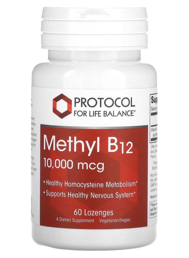 Protocol For Life Balance Methyl B12 10000 mcg 60 Lozenges