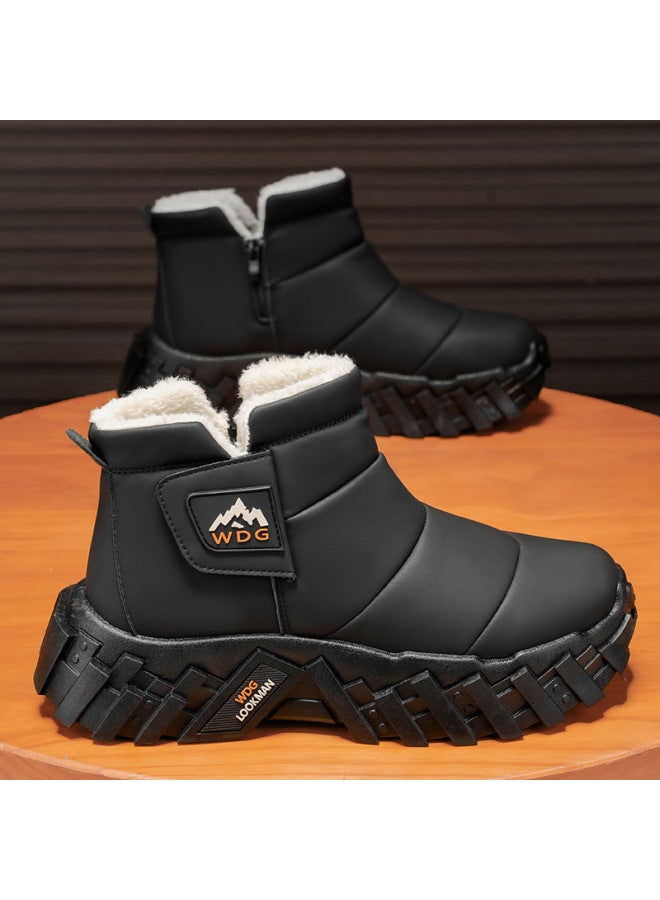 Winter New Cotton Boots Fleece-lined Thickeneded Cotton Shoes Short Boots Fleece-lined Thickeneded Warm Snow Boots