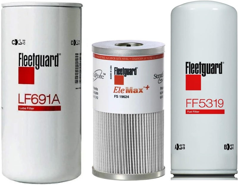 Fleetguard Filters Kit LF691A, FS19624, FF5319 for Cummins