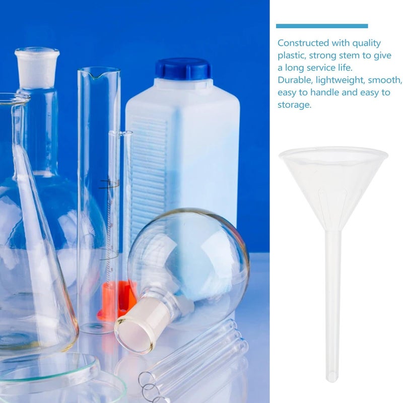 75mm Plastic Laboratory Funnels 12Pcs Pp Filter For Liquid Transfer And Experiment - Image 4
