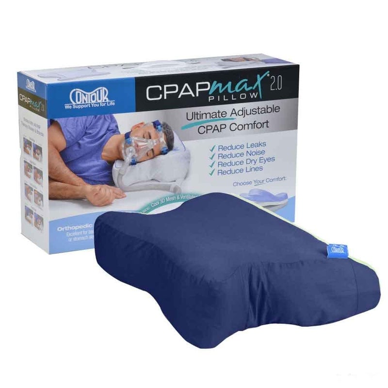 Contour CPAPMax Pillow 20 wNavy Pillowcase