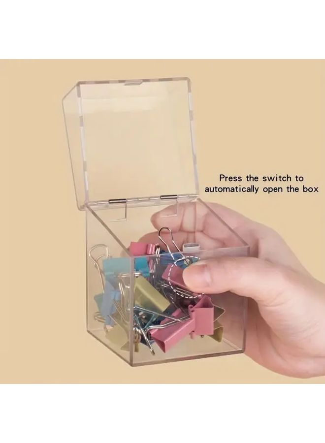 Transparent Acrylic Flip Top Card Box Large Capacity Organizer For Collectibles Toys Accessories - Image 4