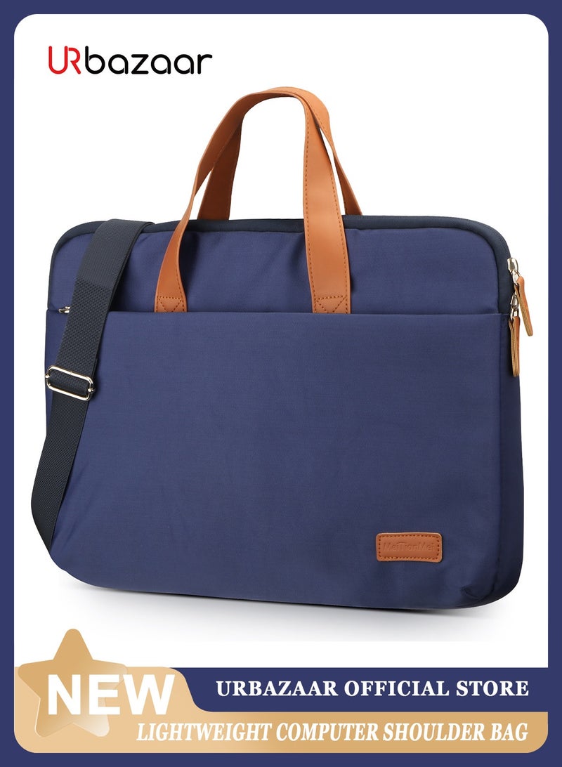 URbazaar Laptop Bag 15.6 Inch for Women Men Shoulder Bag with Cable Organize Bag Waterproof Laptop Sleeve Case Business Briefcase College 15-16.1 Inch Laptop Carrier - Image 1