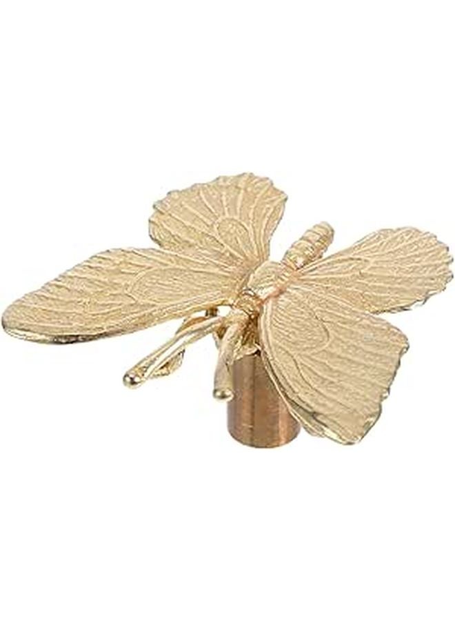 Solid Brass Butterfly Cabinet Handles Bronze Door Pulls Vintage Decorative Hardware - Image 1
