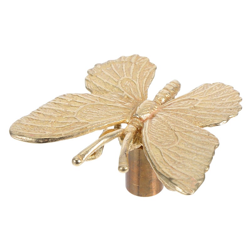 Solid Brass Butterfly Cabinet Handles Bronze Door Pulls Vintage Decorative Hardware - Image 2