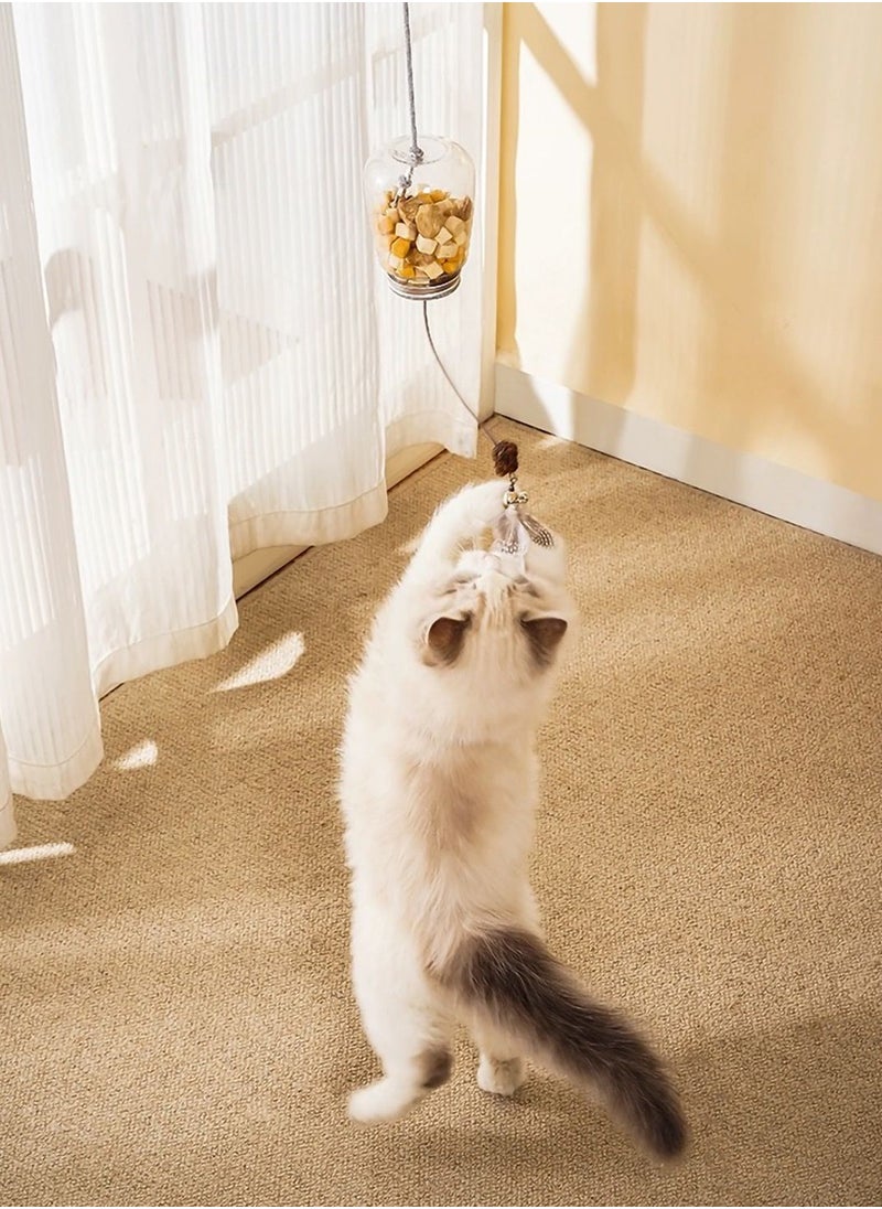 Generic - Feather Cat Toys Food Distribution Hanging Door Cat Toys With Bell For Indoor Cats - Image 1