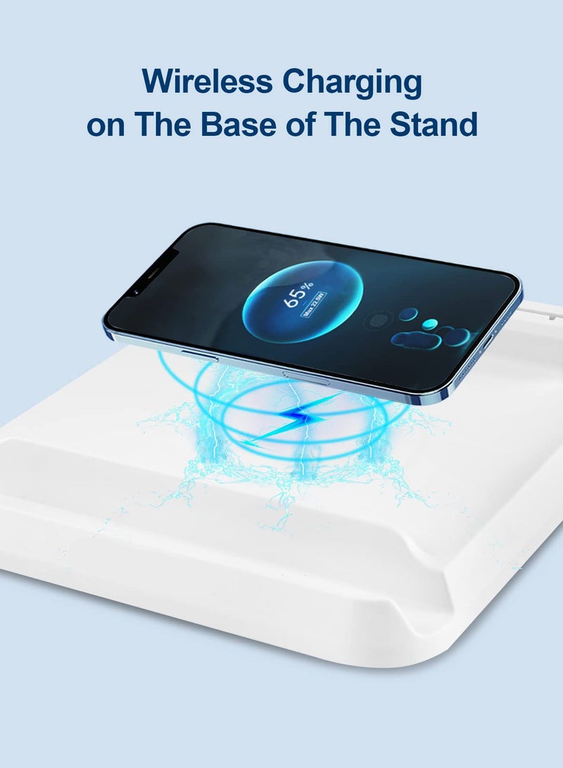 Zikra Wireless Charging Dock for Oculus Quest 2 - Stand Accessories for VR Headset and Touch Controllers, Includes Phone Holder Charging Station. - Image 4