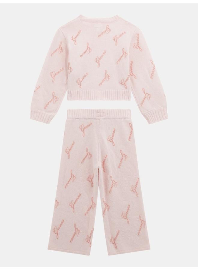 GUESS Kids Crew Neck Sweater and Pant Sets - Image 2
