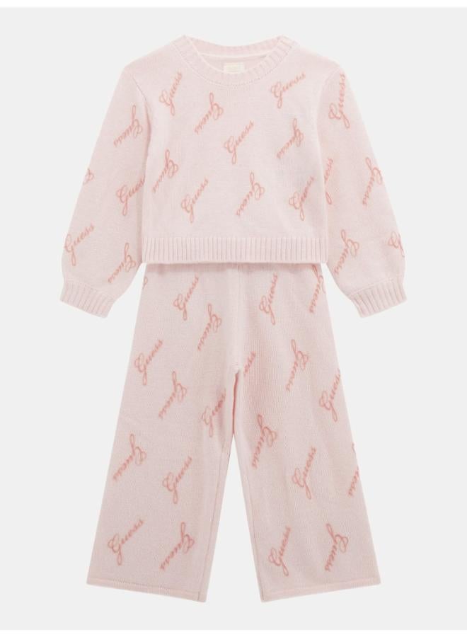 GUESS Kids Crew Neck Sweater and Pant Sets - Image 3