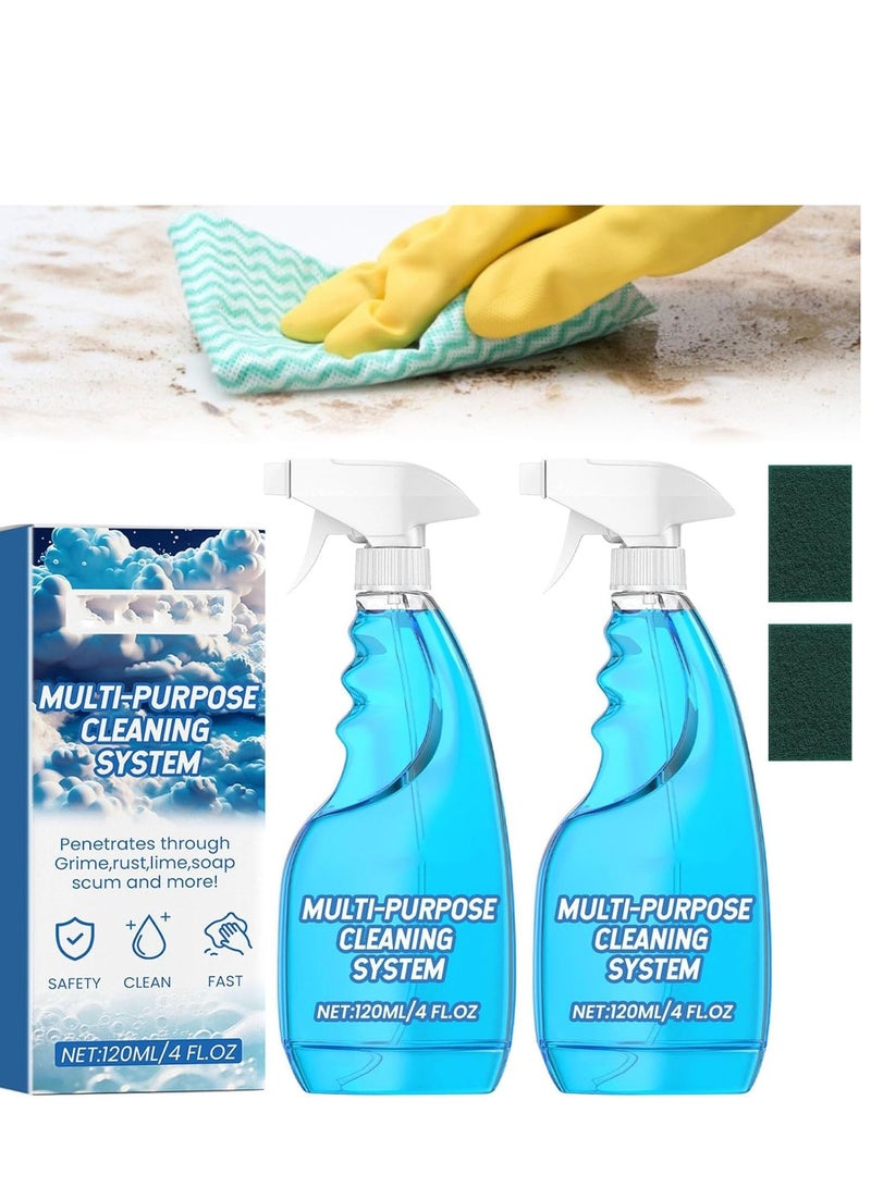 Barakah 2pcs Kitchen Splash Spray Foam Cleaner All Purpose Multi Cleaning System Oven For Sparkling Clean Surfaces In Your Kitchen - Image 1