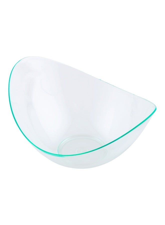 2 Ounce Sauce Dishes, 100 Oval Dipping Cups - Mini Sized, Disposable, Seagreen Plastic Soy Sauce Bowls, Unique Design, For Appetizers, Sauces, Small Bites, At Buffets Or Parties