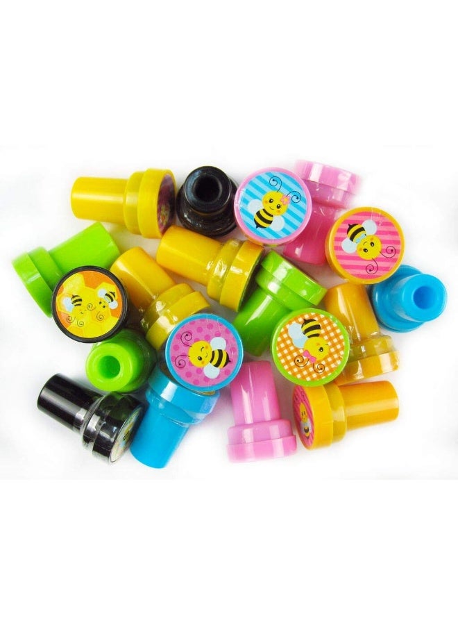 TINYMILLS Tiny Mills 24 Pcs Bee Stampers for Kids, Bumble Bee Party Favors Baby Shower Favors Bee Party Supplies - Image 3