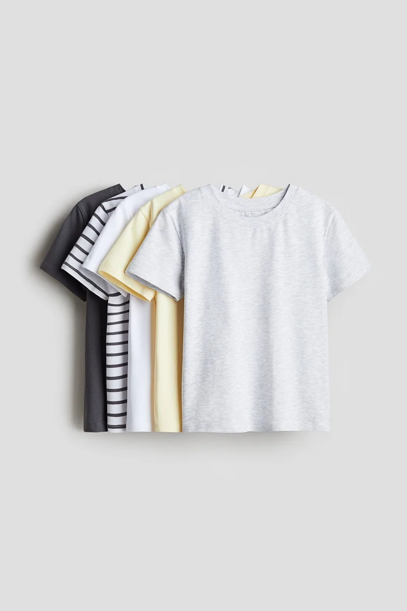 H&M 5-pack cotton jersey tops