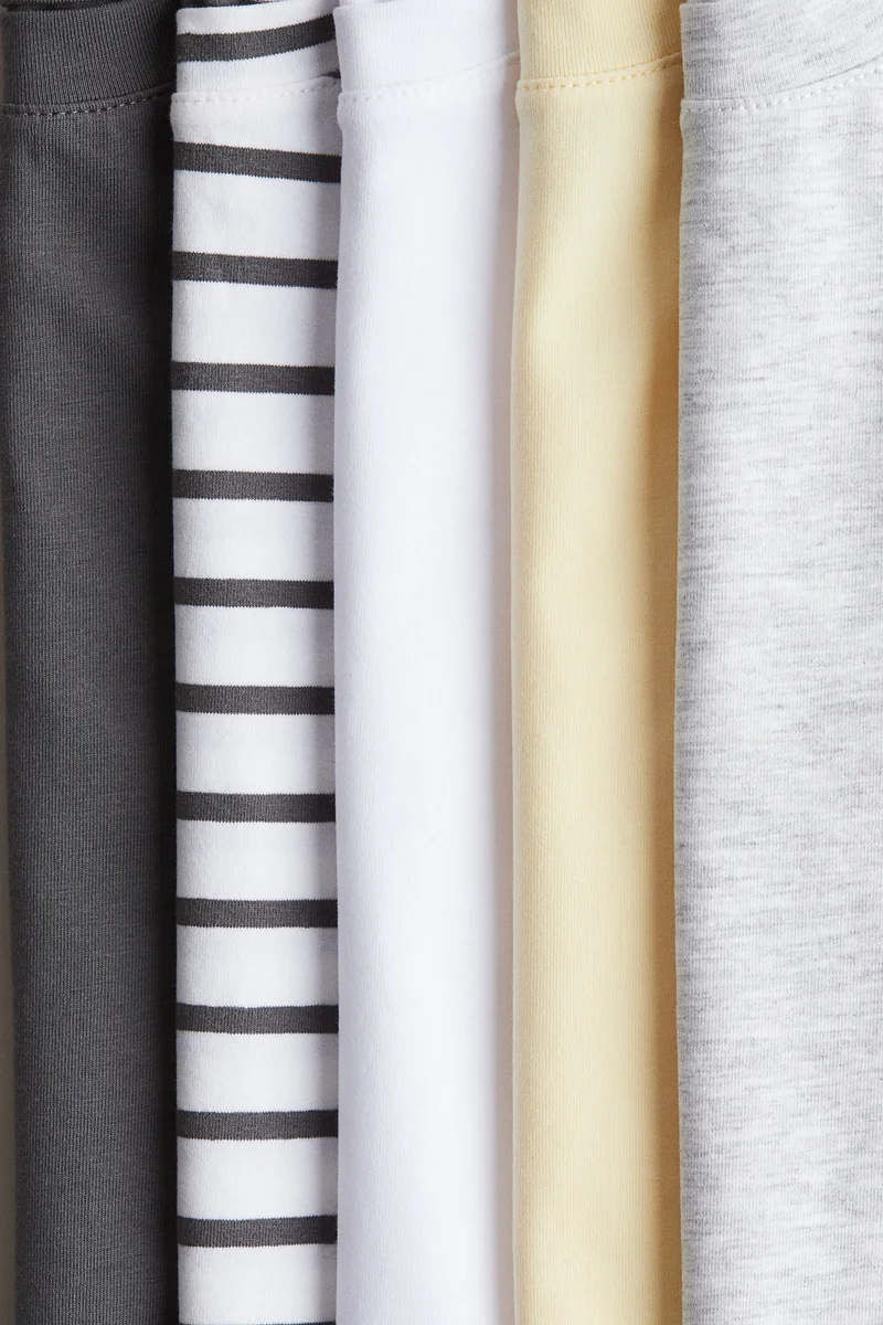 H&M 5-pack cotton jersey tops