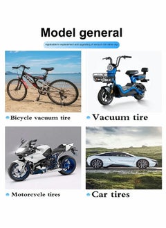 SYOSI Car Tire Valve Cap, 12PCS Blue Fluorescence, Bike Motorcycle Noctilucous Illuminated Valve Cap, Universal Wheel Valve Caps for Car Truck Motorcycles Bike Tires, Need Sunlight to Absorb Energy  - Image 4