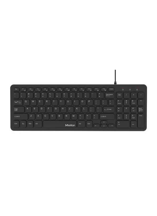 Meetion USB ULTRA THIN CHOCOLATE KEYBOARD K410  - Image 1