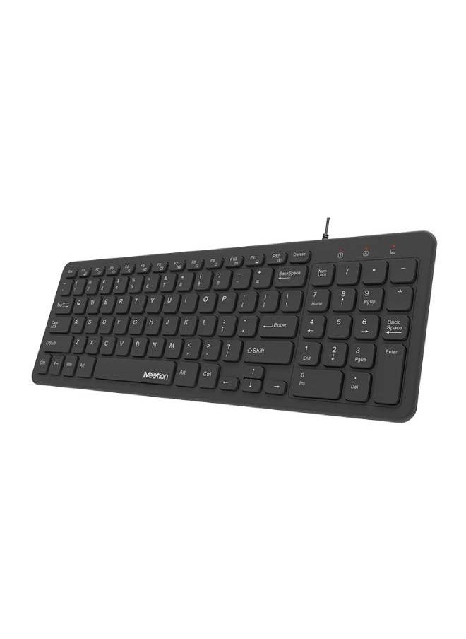 Meetion USB ULTRA THIN CHOCOLATE KEYBOARD K410  - Image 3
