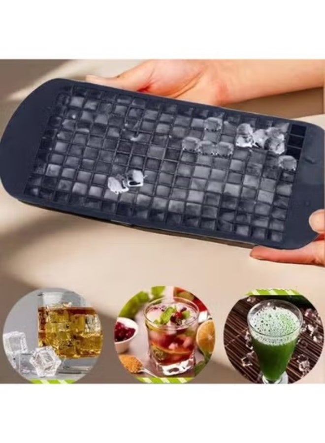 Goolsky Silicone Ice Cube Trays, 160 Grids Ice Cube Molds Easy Release Crushed Ice Cube for Chilling, Flexible Stackable And Durable Soft Mold Storage Containers, Beverage Cooling, Chilling Cubes, Spacesaving Tray, Compact Design, Nontoxic Material, Flexible Tray, Freezer Storage, Small Ice Cubes, Beverage Lovers, Kitchen Organizers - Image 3