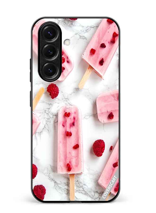 VR CREATIVE Protective Case Cover For Samsung Galaxy S25 Plus Gulabi Iceream Design Multicolour