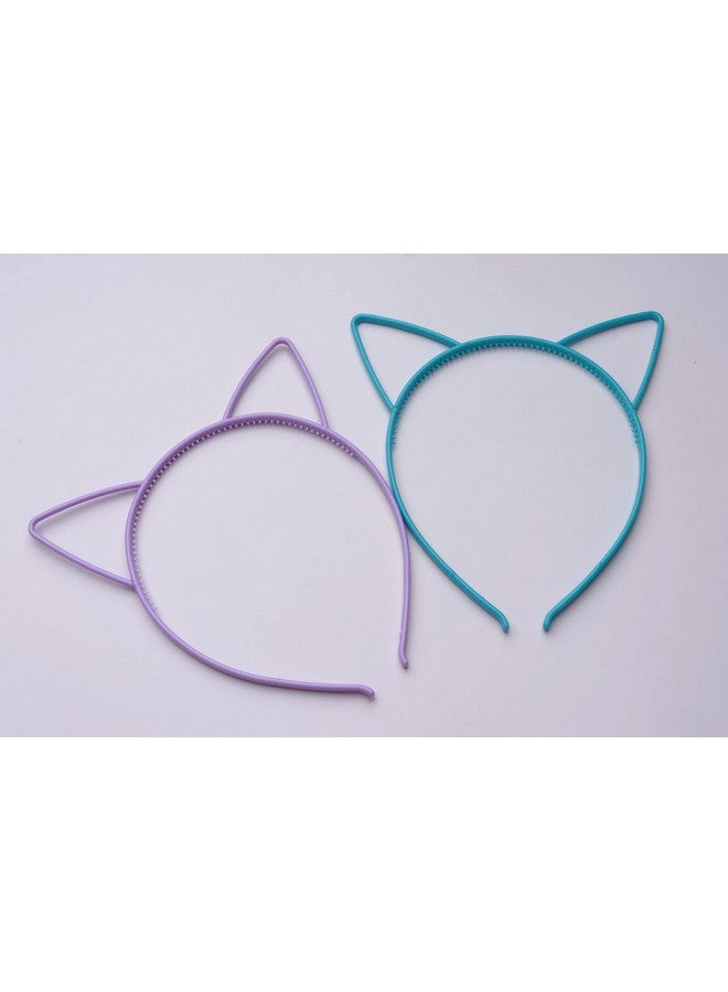 sowaka Owaka 5 Pcs Cat Ear Headband Plastic Cute Multi Color Hair Bands Hair Hoops Headwear Accessories For Women Girls Birthday Parties Decoration Costume Daily Wear - Image 5