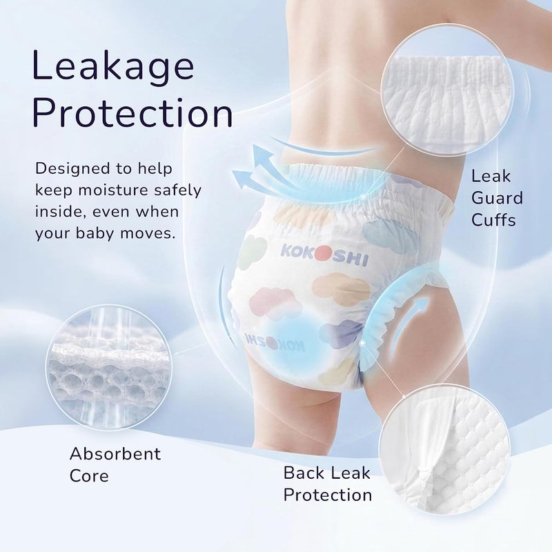 Kokoshi Premium, Size 2, S, 4-6 kg, 82 Diapers - Image 4