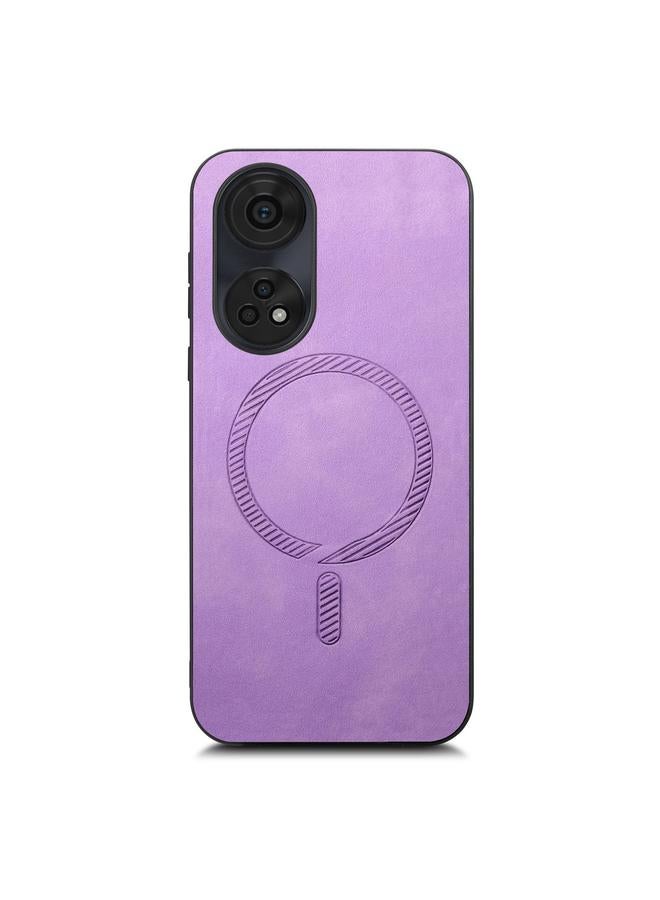 S-TOP Case For OPPO A2 Pro Retro Magsafe Magnetic PU Back Cover Phone Case - Image 3