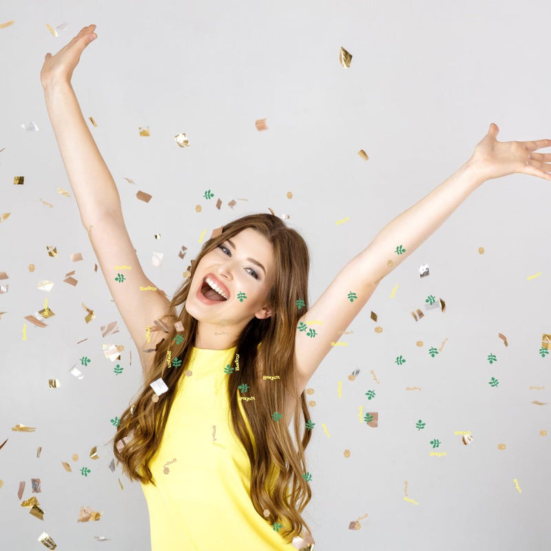Sage Green Confetti Circles Party Scatter for Wedding Birthday Table Decoration - Image 5