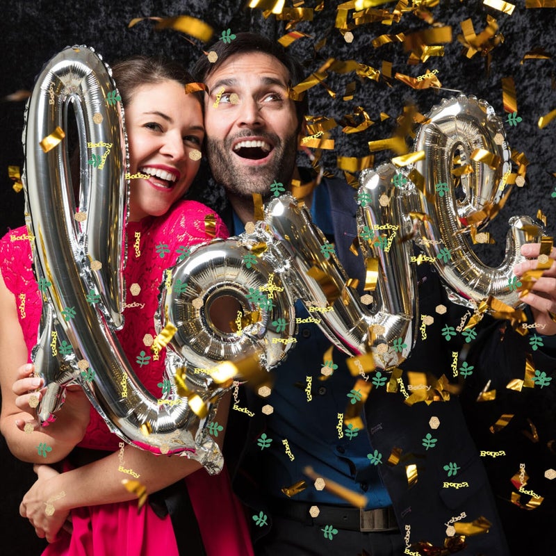 Sage Green Confetti Circles Party Scatter for Wedding Birthday Table Decoration - Image 3