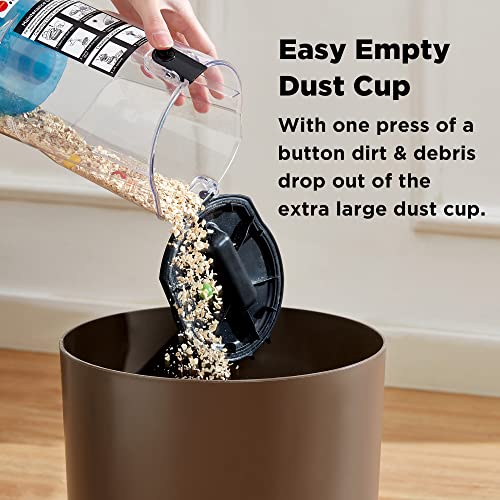 Eureka NEU10AE5 Powerful Bagless Upright Vacuum Cleaner Carpet and Floor, AirSpeed Ultra-Lightweight Vacuum Cleaner, w/ Replacement Filter, Blue - Image 3