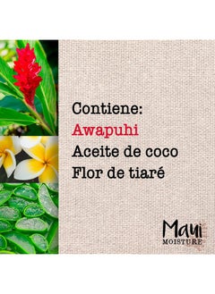 MAUI MOISTURE Maui Moisture Shine + Awapuhi Moisturizing Vegan Conditioner with Oils for Shiny Hair Silicone & SulfateFree Surfactant Aloe Conditioner to Hydrate Detangle Hair, Coconut, 13 Fl Oz  - Image 4