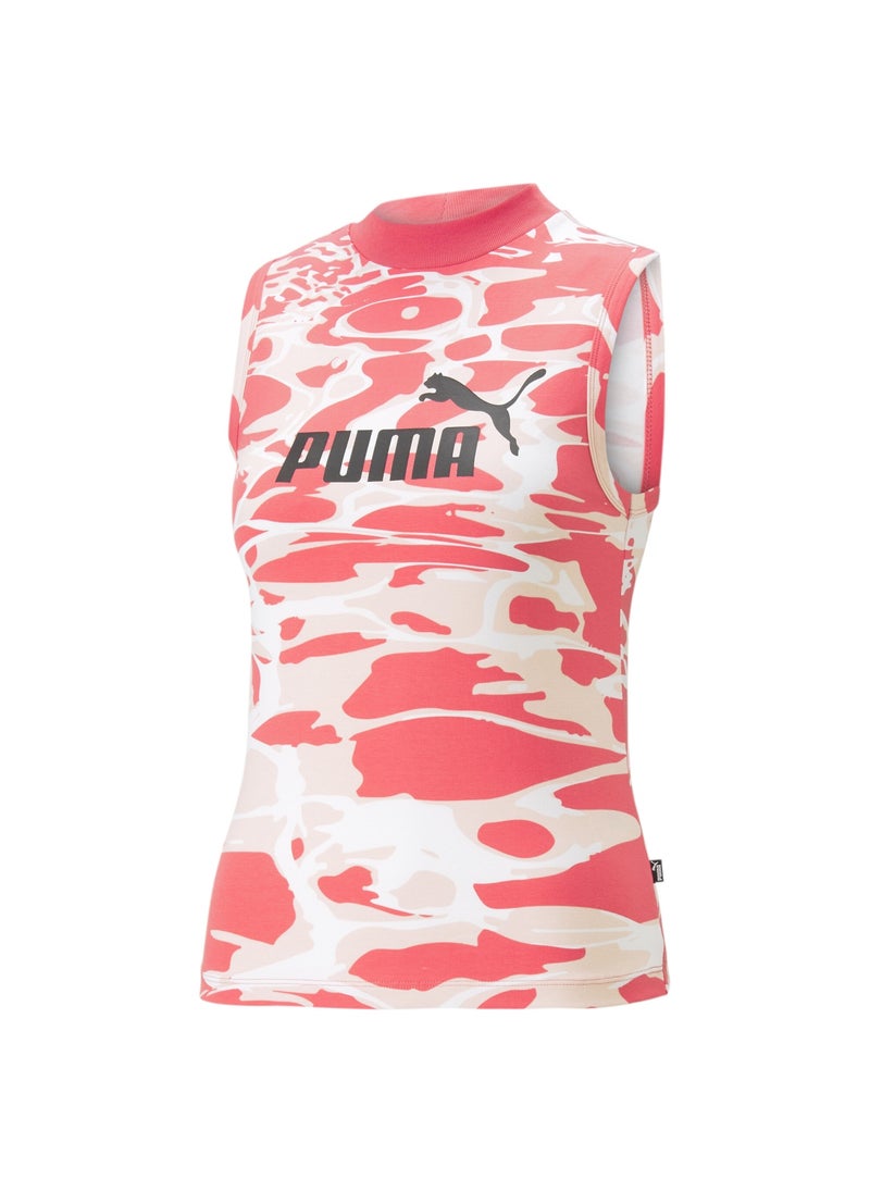 PUMA - Summer Splash Womens Printed Tank - Image 1