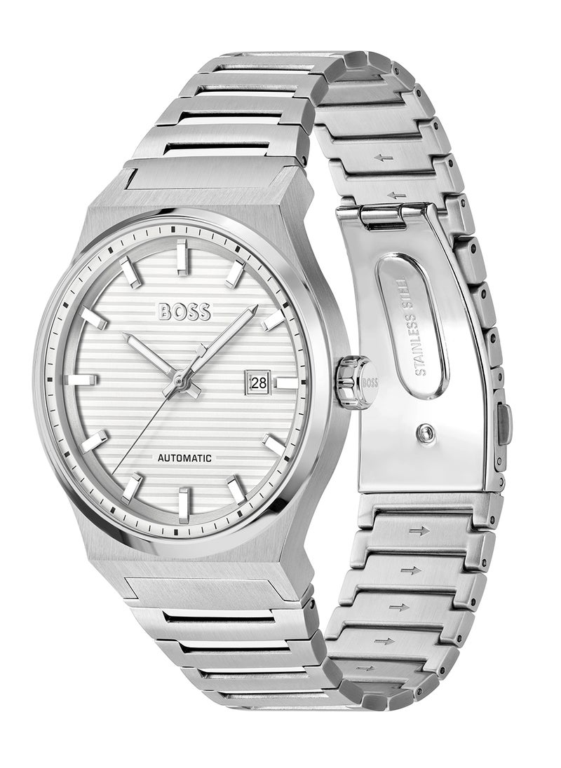 HUGO BOSS HUGO BOSS ROUND ANALOG MEN'S WHITE CASE WATCH - 1514186  - Image 1